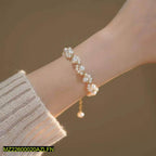 1 Pc Resin Plated Beautiful Pearl Bracelet 1 haseen.store
