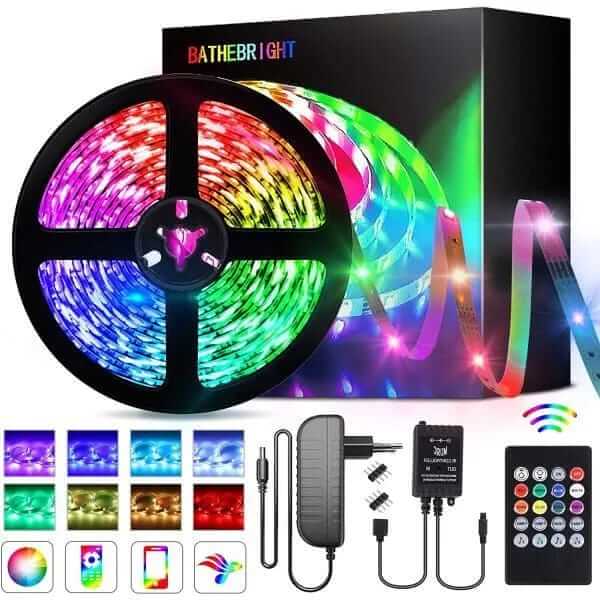 1 Pcs Black RGB Strip Lights for Ambiance and Decor haseen store 1