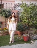 2 Pcs Women's Stitched Swiss Lawn Printed Shirt And Trouser 1 haseen.store
