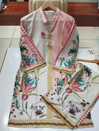 2 Pcs Women's Stitched Swiss Lawn printed Co-Ord Set 3  haseen.store
