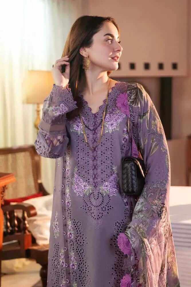 3 Pcs Women's Embroidered Suit haseen.store