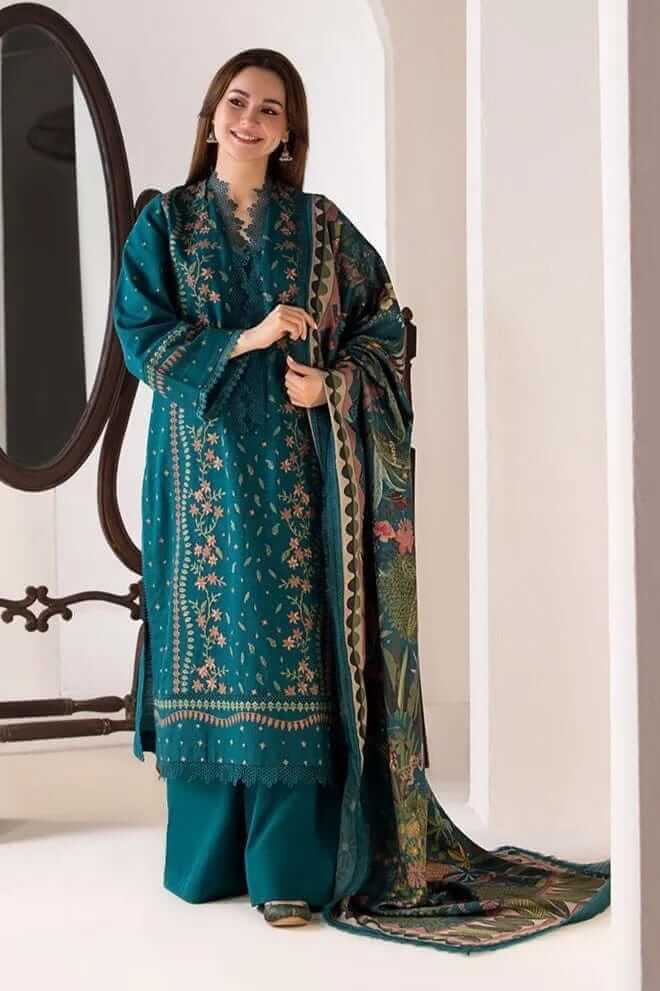 3 Pcs Women's Embroidered Suit 56 haseen.store