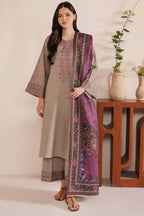 3 Pcs Women's Embroidered Suit -  Haseen Store