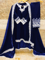 3 Pcs Women's Stitched Cotton Embroidered Suit 2  haseen.store
