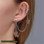 Butterfly Hanging Ear Cuffs 1 haseen.store