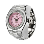 Fashion Personality Men And Women Retro Couple Ring Simple Quartz Watch Ring Wholesale j-008 Diamond 1 haseen .store