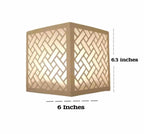 Modern White Geometric Design Tea Light Lamp I Lamp I Lamp For Room I Lamp Light I Lamp Decor I Lamp Light For Side Table I Lamp Lights