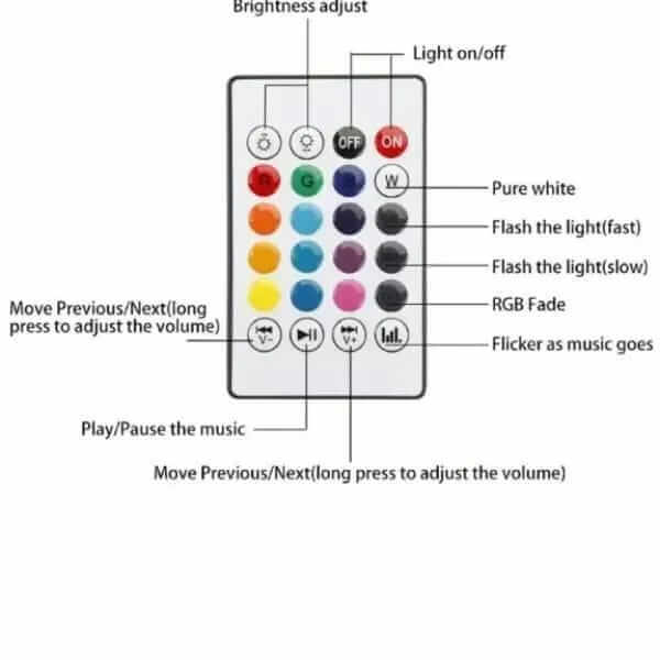 Rechargeable  Bluetooth LED Light with Remote Control 1 haseen store