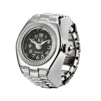 Fashion Personality Men And Women  Retro Couple Ring Simple Quartz Watch Ring Wholesale j-008 Diamond